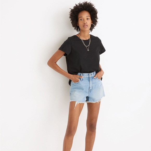 Madewell Pants - Madewell The Perfect Jean Short in Hedrick Wash